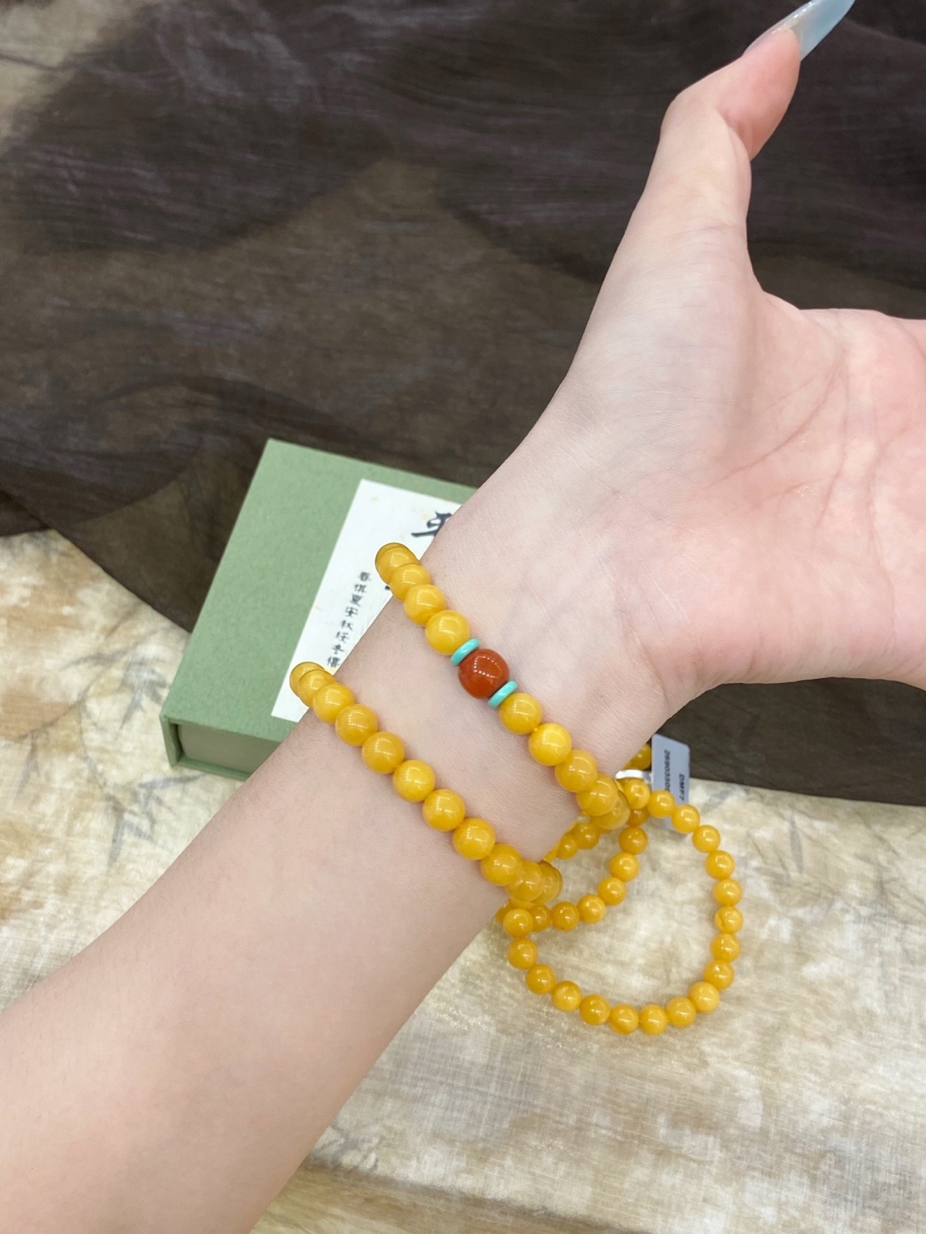 Aged Beeswax Bracelet