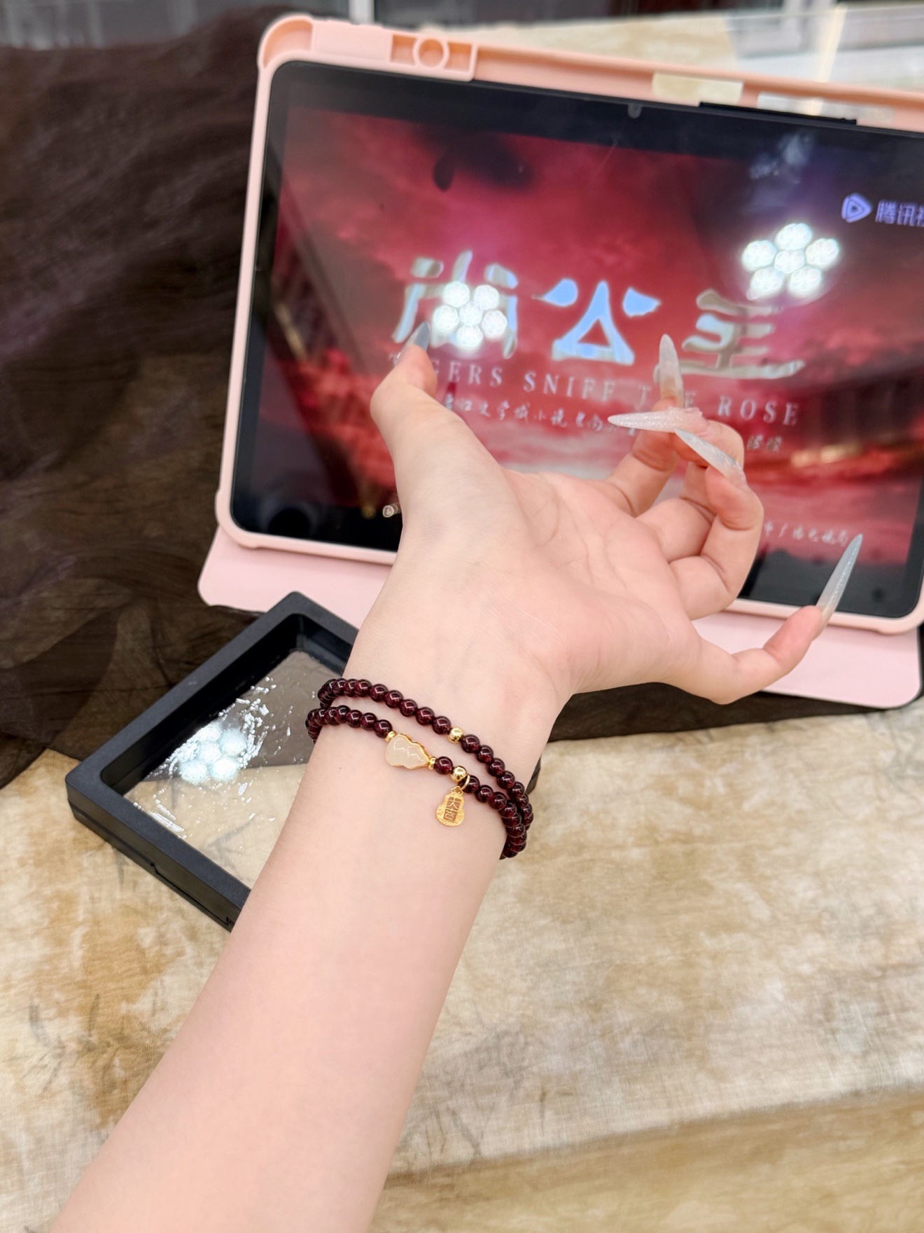 Garnet Double-Wrap Bracelet
